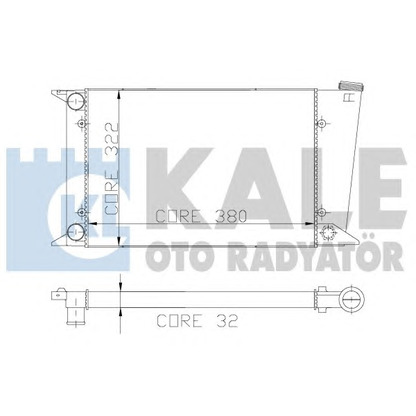 Photo Radiateur, refroidissement du moteur KALE OTO RADYATÖR 117800