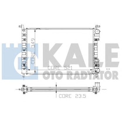 Zdjęcie Chłodnica, układ chłodzenia silnika KALE OTO RADYATÖR 120500