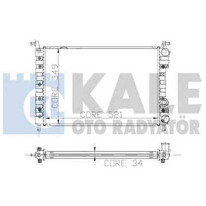 Photo Radiator, engine cooling KALE OTO RADYATÖR 120600
