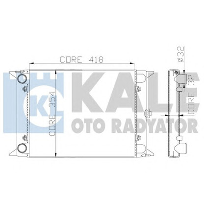 Фото Радиатор, охлаждение двигателя KALE OTO RADYATÖR 123500