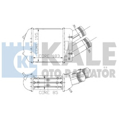 Photo Intercooler, charger KALE OTO RADYATÖR 126100