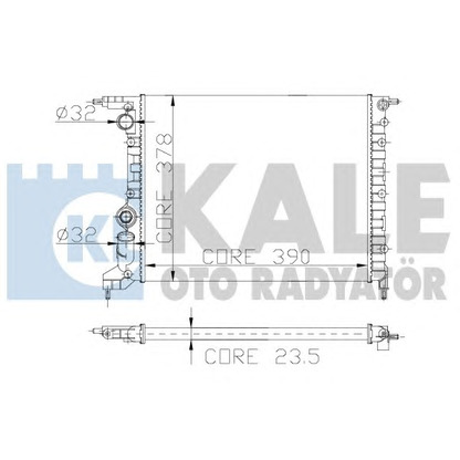 Photo Radiator, engine cooling KALE OTO RADYATÖR 126600