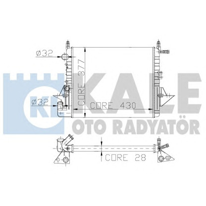 Photo Radiateur, refroidissement du moteur KALE OTO RADYATÖR 130400