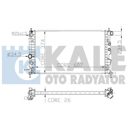 Foto Kühler, Motorkühlung KALE OTO RADYATÖR 136100