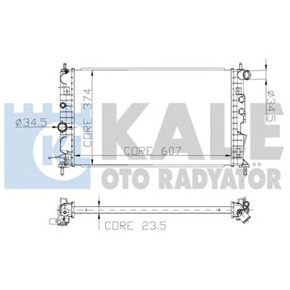 Foto Kühler, Motorkühlung KALE OTO RADYATÖR 136200