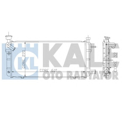 Zdjęcie Chłodnica, układ chłodzenia silnika KALE OTO RADYATÖR 137700