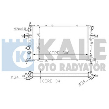 Foto Radiatore, Raffreddamento motore KALE OTO RADYATÖR 138300