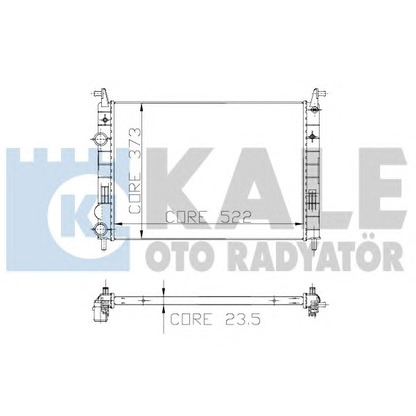 Photo Radiateur, refroidissement du moteur KALE OTO RADYATÖR 142900