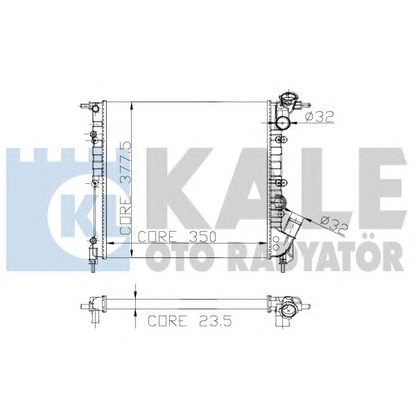 Photo Radiateur, refroidissement du moteur KALE OTO RADYATÖR 147100