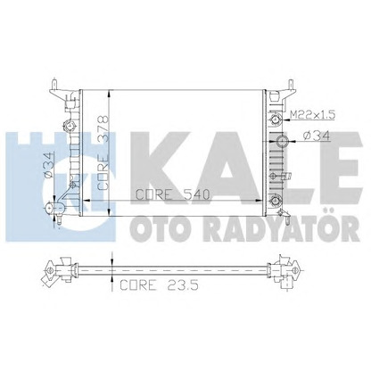 Foto Radiador, refrigeración del motor KALE OTO RADYATÖR 151200