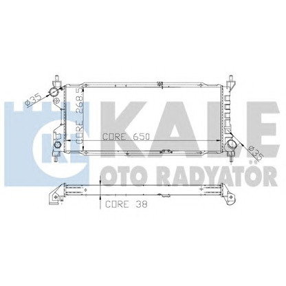 Photo Radiator, engine cooling KALE OTO RADYATÖR 156000