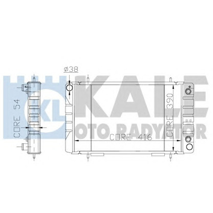 Photo Radiator, engine cooling KALE OTO RADYATÖR 158599