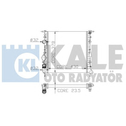 Photo Radiator, engine cooling KALE OTO RADYATÖR 159400