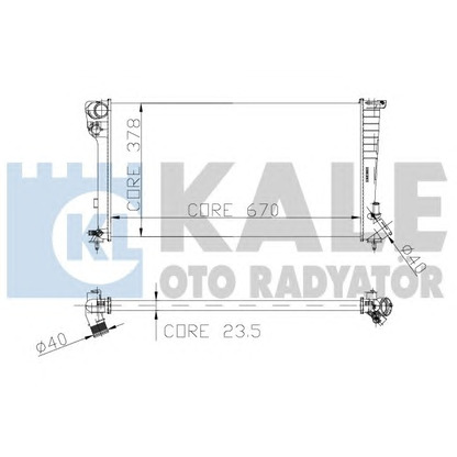 Foto Radiatore, Raffreddamento motore KALE OTO RADYATÖR 160900