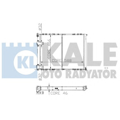 Foto Radiatore, Raffreddamento motore KALE OTO RADYATÖR 162000