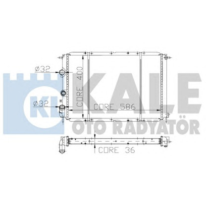 Foto Radiatore, Raffreddamento motore KALE OTO RADYATÖR 162100