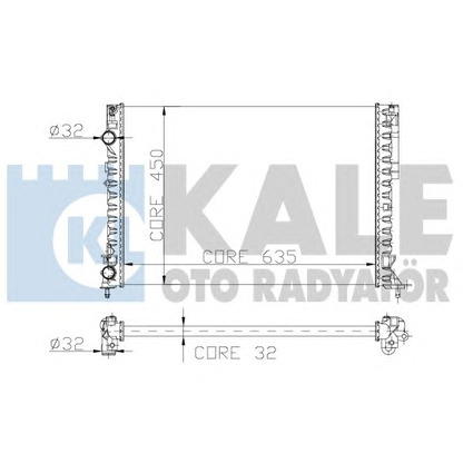 Foto Radiador, refrigeración del motor KALE OTO RADYATÖR 162600