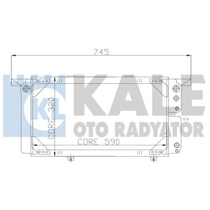 Photo Radiateur, refroidissement du moteur KALE OTO RADYATÖR 163300