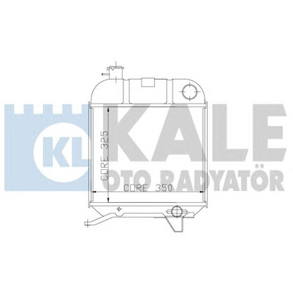 Photo Radiateur, refroidissement du moteur KALE OTO RADYATÖR 163600