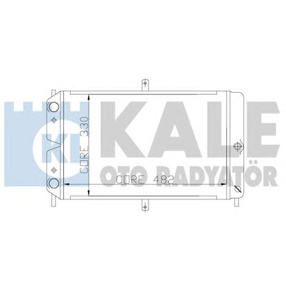 Фото Радиатор, охлаждение двигателя KALE OTO RADYATÖR 166200