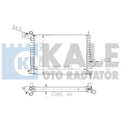 Photo Radiator, engine cooling KALE OTO RADYATÖR 179800