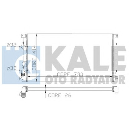 Photo Radiateur, refroidissement du moteur KALE OTO RADYATÖR 197000