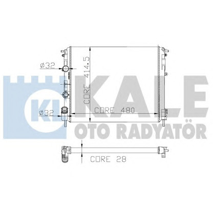 Photo Radiator, engine cooling KALE OTO RADYATÖR 205700