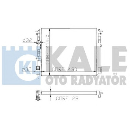 Фото Радиатор, охлаждение двигателя KALE OTO RADYATÖR 207100