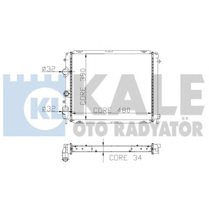 Foto Kühler, Motorkühlung KALE OTO RADYATÖR 208100