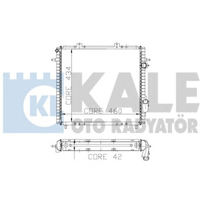 Photo Radiator, engine cooling KALE OTO RADYATÖR 208300