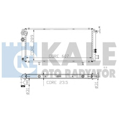 Фото Радиатор, охлаждение двигателя KALE OTO RADYATÖR 211000