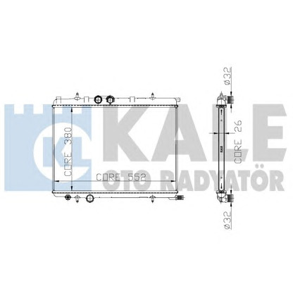 Photo Radiateur, refroidissement du moteur KALE OTO RADYATÖR 213100