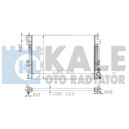 Photo Radiateur, refroidissement du moteur KALE OTO RADYATÖR 217500