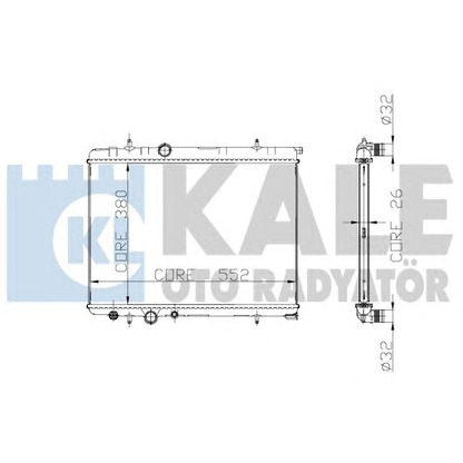 Photo Radiateur, refroidissement du moteur KALE OTO RADYATÖR 224900