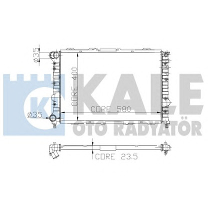 Photo Radiator, engine cooling KALE OTO RADYATÖR 230800
