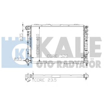 Photo Radiateur, refroidissement du moteur KALE OTO RADYATÖR 230900