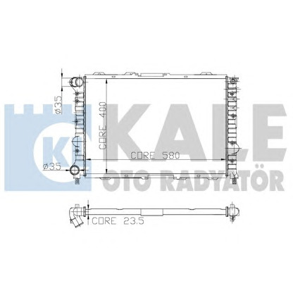 Photo Radiateur, refroidissement du moteur KALE OTO RADYATÖR 231000