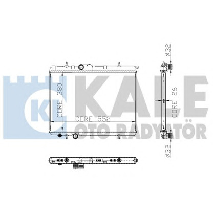 Foto Radiador, refrigeración del motor KALE OTO RADYATÖR 241100