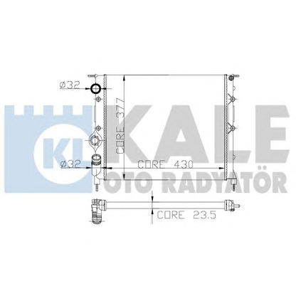 Photo Radiator, engine cooling KALE OTO RADYATÖR 246300