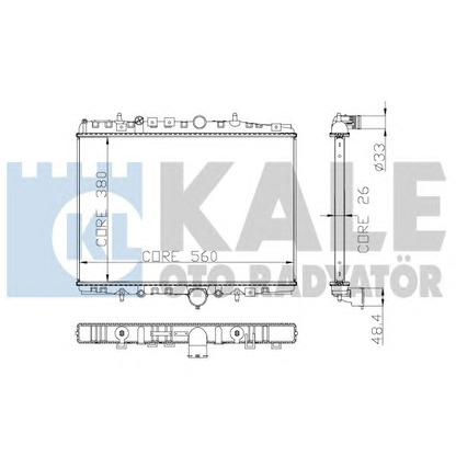 Foto Kühler, Motorkühlung KALE OTO RADYATÖR 258000
