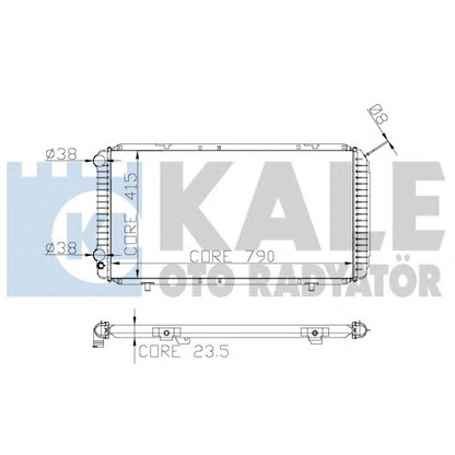 Photo Radiateur, refroidissement du moteur KALE OTO RADYATÖR 258400