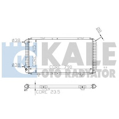 Фото Радиатор, охлаждение двигателя KALE OTO RADYATÖR 258400