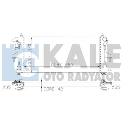 Photo Radiateur, refroidissement du moteur KALE OTO RADYATÖR 285600