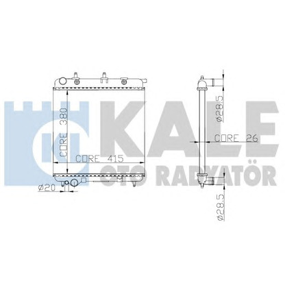 Photo Radiateur, refroidissement du moteur KALE OTO RADYATÖR 297100