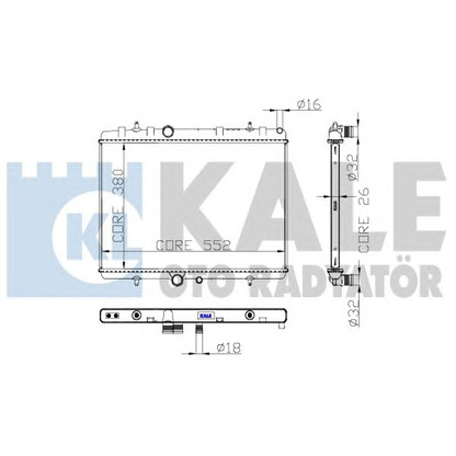 Foto Radiatore, Raffreddamento motore KALE OTO RADYATÖR 297700