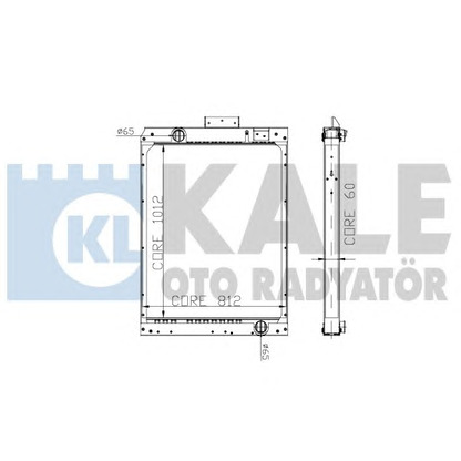 Zdjęcie Chłodnica, układ chłodzenia silnika KALE OTO RADYATÖR 304500