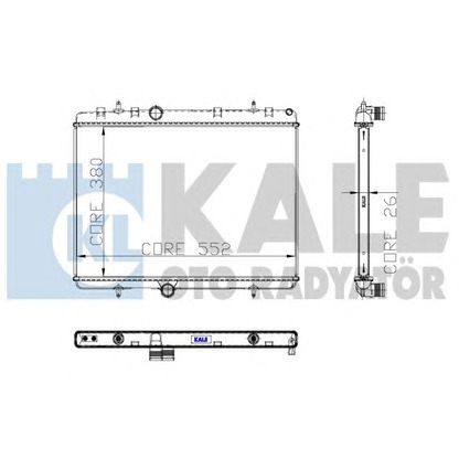 Photo Radiateur, refroidissement du moteur KALE OTO RADYATÖR 310800