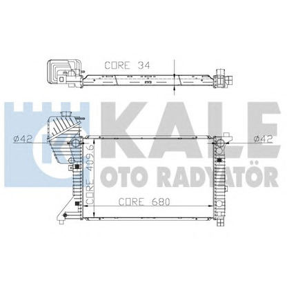 Фото Радиатор, охлаждение двигателя KALE OTO RADYATÖR 320000