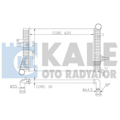 Foto Radiador de aire de admisión KALE OTO RADYATÖR 342500