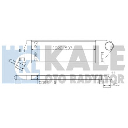 Foto Radiador de aire de admisión KALE OTO RADYATÖR 348300
